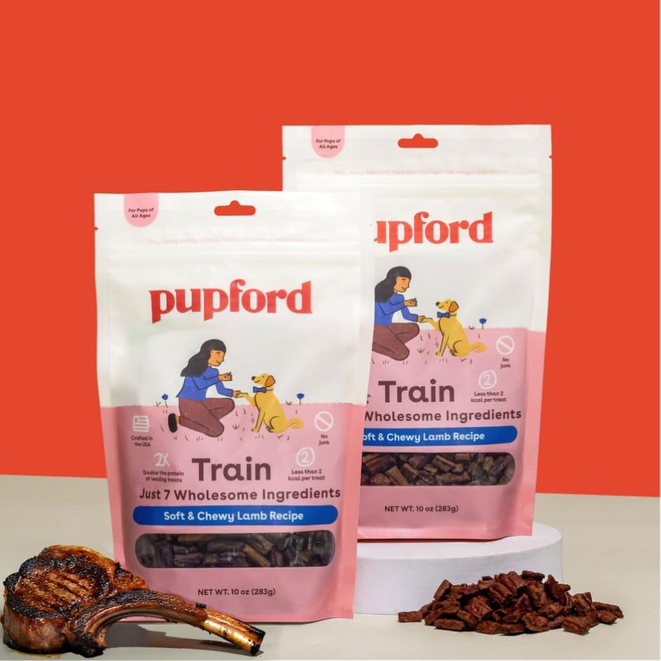 Pupford Soft & Chewy Training Treats for Dogs & Puppies (Lamb, 5 oz)