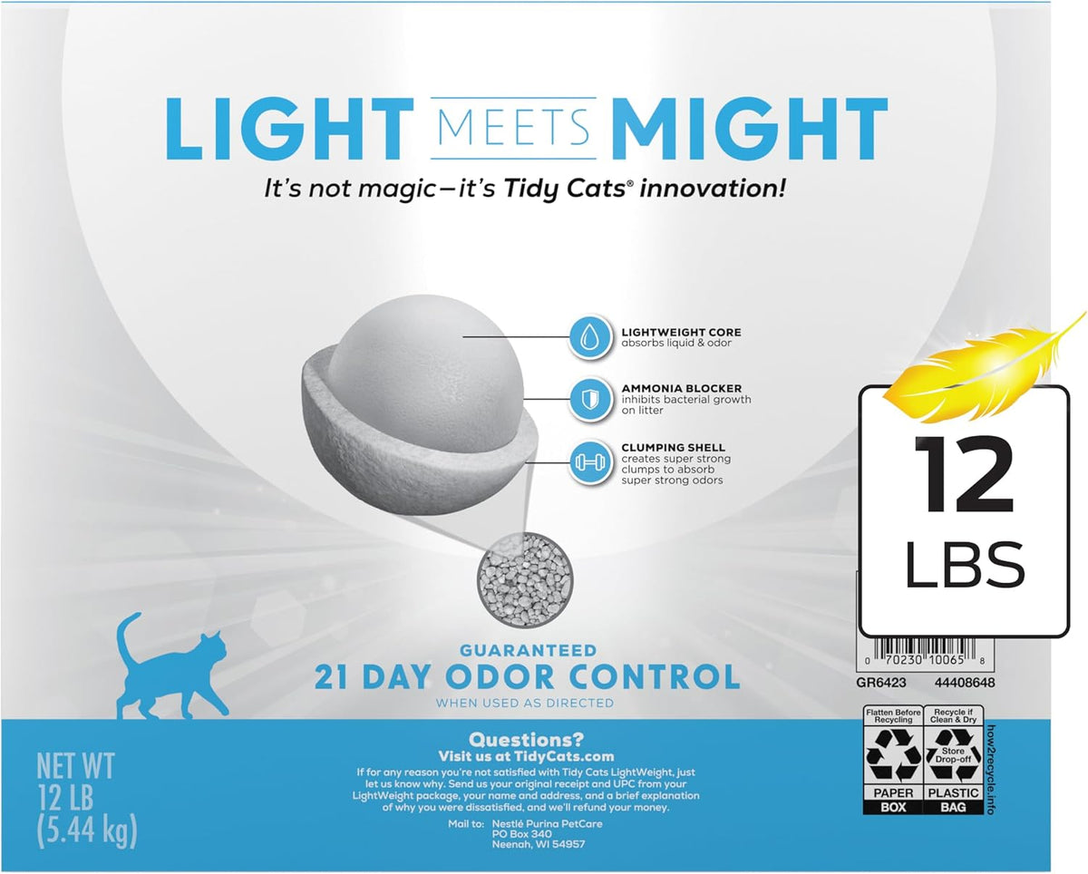 Purina Tidy Cats Lightweight Scented Cat Litter, 12 lb. Box