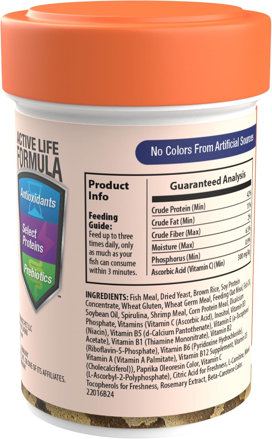 Tetra Goldfish Flakes, Nutritionally Balanced Diet For Aquarium Fish, Vitamin C Enriched Flakes, 0.42 oz