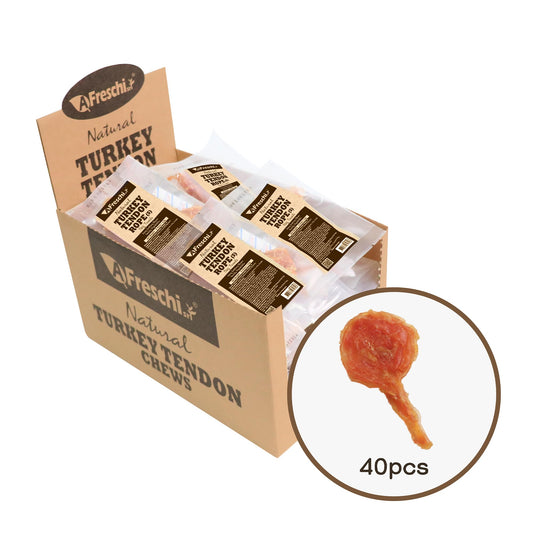 A Freschi srl® All-Natural Turkey Tendon for Dogs, Ring (S), 6 Count
