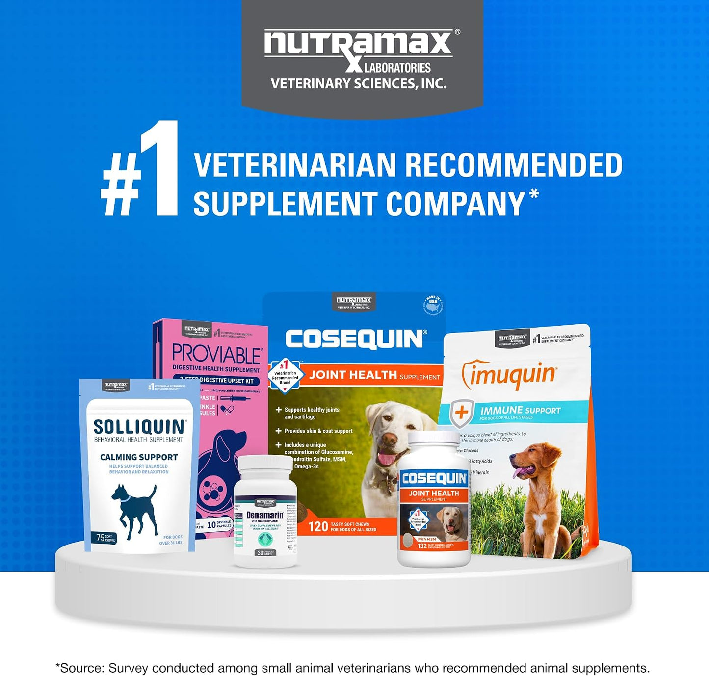 Nutramax Cosequin Joint Supplement for Dogs, Skin & Coat, Soft Chews,120ct