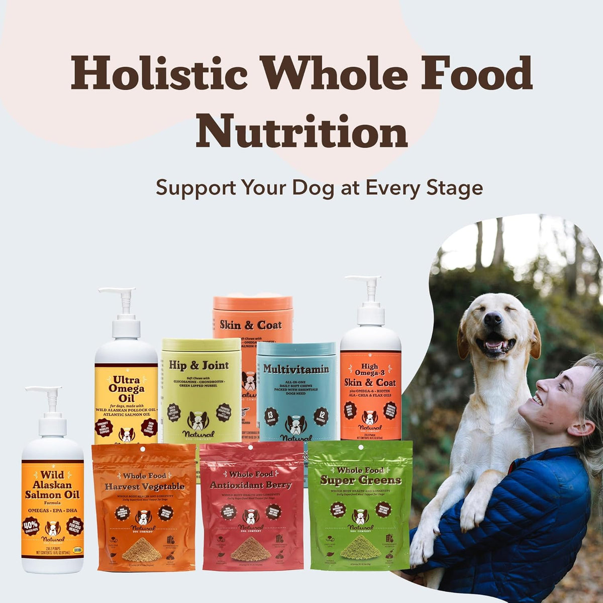 Natural Dog Company Wild Alaskan Salmon Oil for Dogs - 16 oz