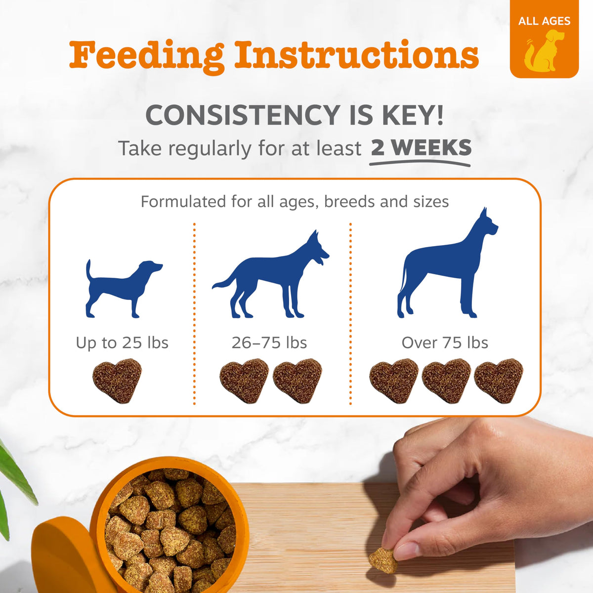 Zesty Paws Dog Multivitamin + Glucosamine for Dogs - Peanut Butter, 90 Ct
