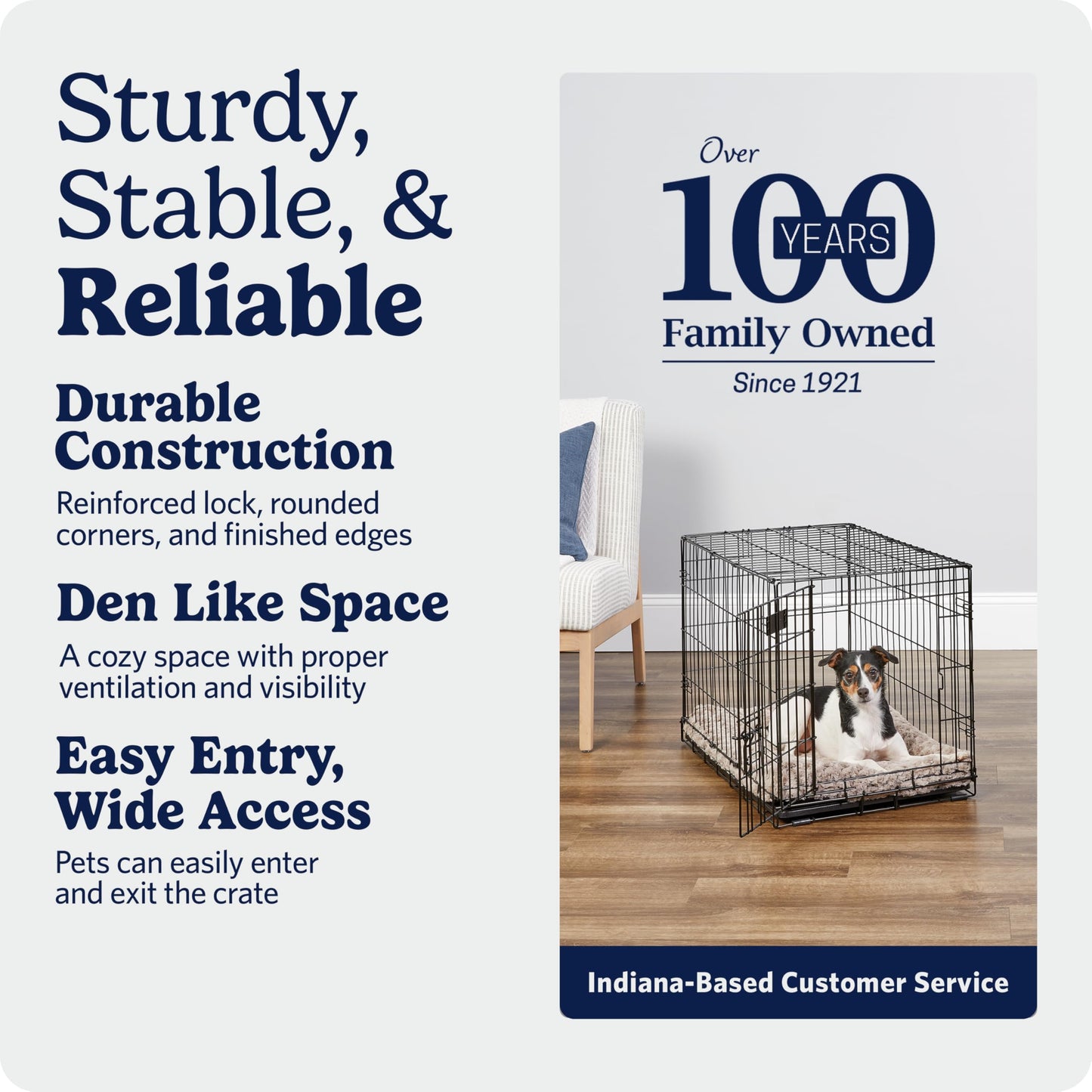 Midwest 42-Inch Single Door iCrate, for Large Breeds, 71-90 lbs