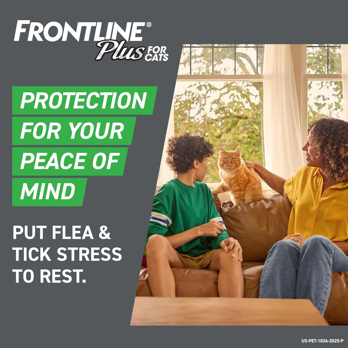 FRONTLINE Plus Flea & Tick Spot Treatment for Cat & Kitten (Green) Count of 8