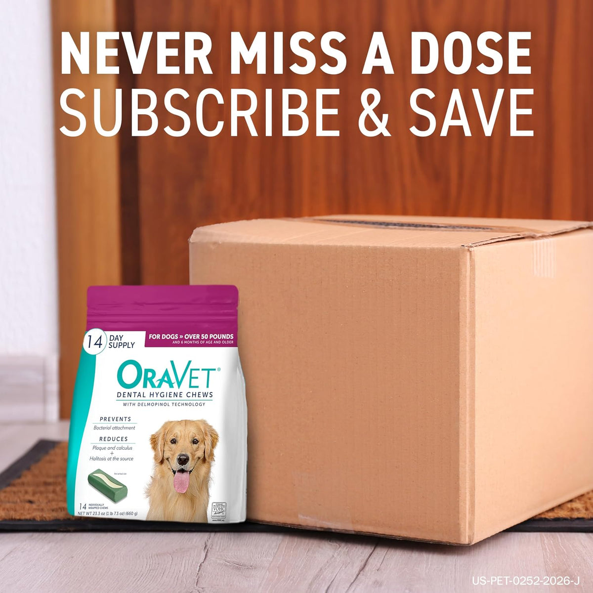 Oravet Dental Hygiene Chews for Small Dogs 10-24Lbs 14Count
