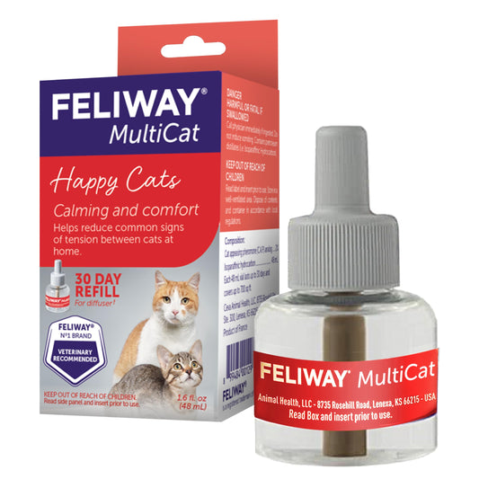 FELIWAY MultiCat Cat Calming Pheromone Diffuser Refill - 3 Pack