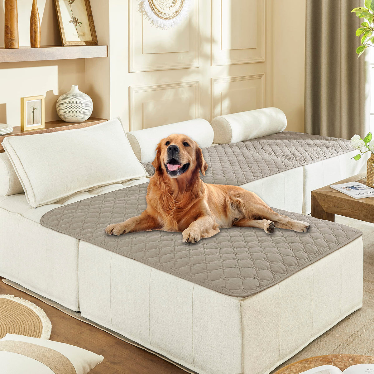 gogobunny Waterproof Dog Blankets for Large Dogs, Pet Bed Cover Breathable
