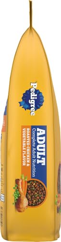 Pedigree Adult Complete Nutrition Dry Dog Food, Steak & Vegetable, 18 lb