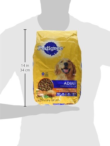 Pedigree Adult Complete Nutrition Dry Dog Food, Steak & Vegetable, 18 lb