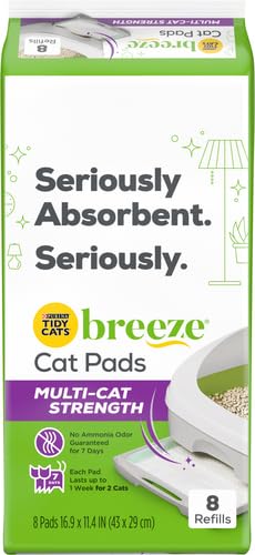 Purina Tidy Cats Cat Litter Breeze Pads Refill Pack Multi Cat Litter Pads - 8 ct. Bag