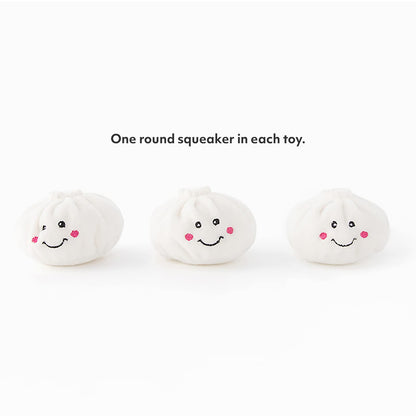 ZippyPaws Burrow Hide & Seek Plush Puzzles - Milk and Cookies