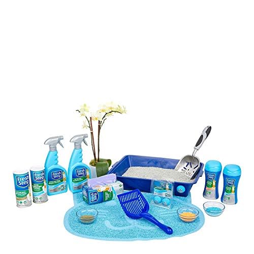 Fresh Step Cat Litter Crystals Deodorizer, Summer Breeze Scent, 30 Oz