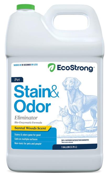 Eco Strong Pet Stain and Odor Remover - Cat Urine Enzyme Cleaner Destroyer, Urine Destroyer for Dogs, Pet Urine Enzyme Cleaner - 32 OZ