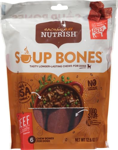 Nutrish Soup Bones Beef Dog Chews, 23.1 oz. Bag (11 Treats) (Rachael Ray)