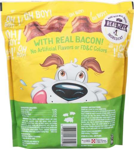 Purina Beggin' Fun Size Dog Treats, Original with Bacon, 25 oz Pouch