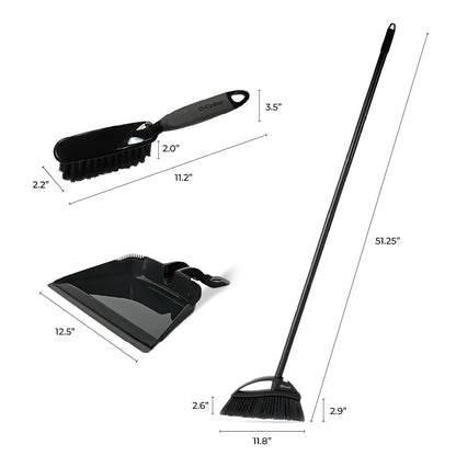 O-Cedar Pet Pro Broom with Step-On Dustpan | Removes Over 99% of Dust & Dirt in One Sweep | Removes 3X More Pet Hair | Quiet Cleaning Tool for Cat and Dog Owners