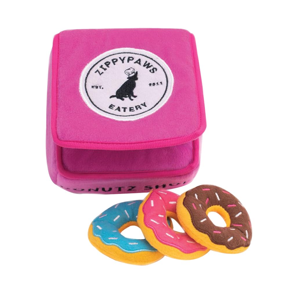 ZippyPaws Burrow Hide & Seek Plush Puzzles - Milk and Cookies