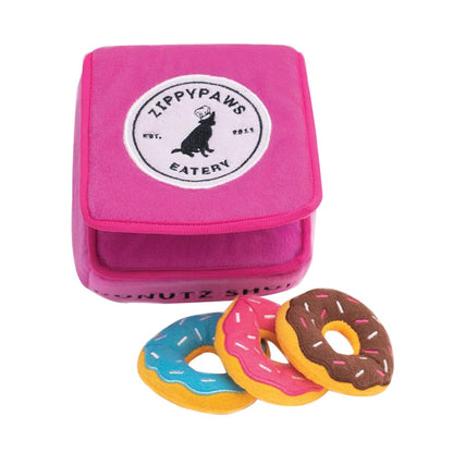 ZippyPaws Burrow Hide & Seek Plush Puzzles - Milk and Cookies