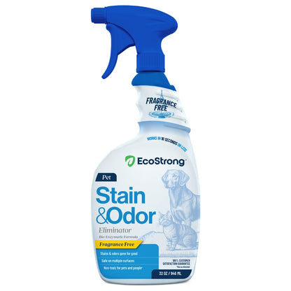Eco Strong Pet Stain and Odor Remover - Pet Odor Eliminator, Urine Destroyer for Dogs, Pet Urine Enzyme Cleaner | Santel Woods - 128 oz