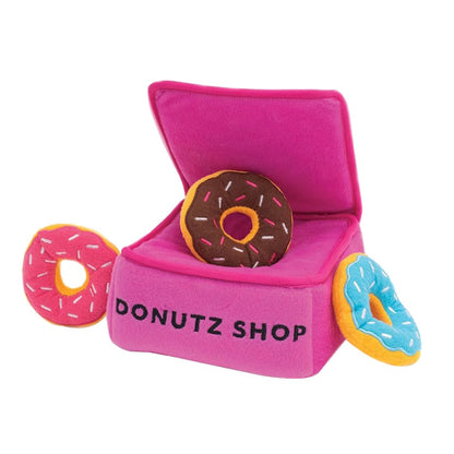 ZippyPaws Burrow Hide & Seek Plush Puzzles - Milk and Cookies