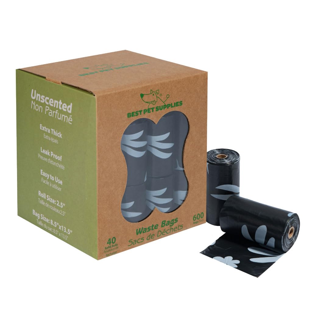 Best Pet Supplies GRS Poop Bags for Dogs - 600 Count, Green, Unscented