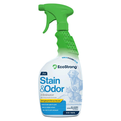 Eco Strong Pet Stain and Odor Remover - Pet Odor Eliminator, Urine Destroyer for Dogs, Pet Urine Enzyme Cleaner | Santel Woods - 128 oz