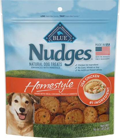 Blue Buffalo Nudges Grillers Steak Dog Treats, 16 oz