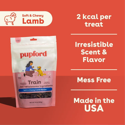 Pupford Soft & Chewy Training Treats for Dogs & Puppies (Lamb, 5 oz)
