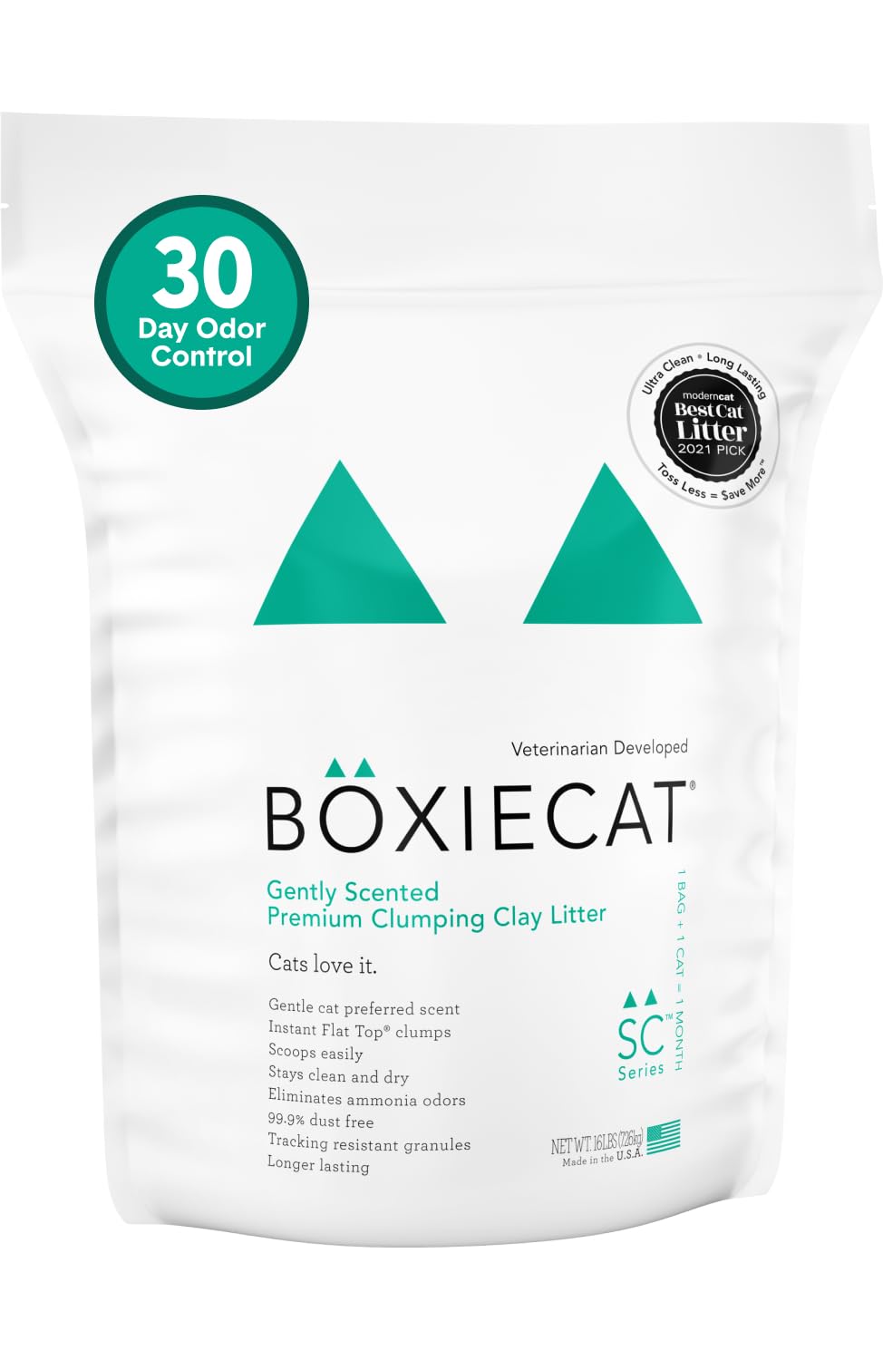 Boxie Premium Scented Clumping Cat Litter 30+ Day Odor Control 40 lb