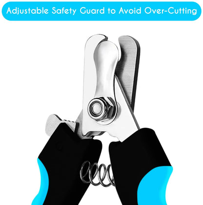 Candure Cat Nail Clippers for Indoor Cats, Rabbits, Hamsters, Birds with Precise Angled Edges to Ensure Easy & Safe Trimming Stainless Steel Cat Nail Trimmer for At-Home Cat Grooming