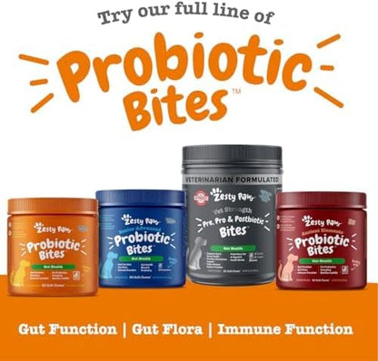Zesty Paws Probiotics for Dogs - Gut Health Soft Chews, Pumpkin, 90 Ct
