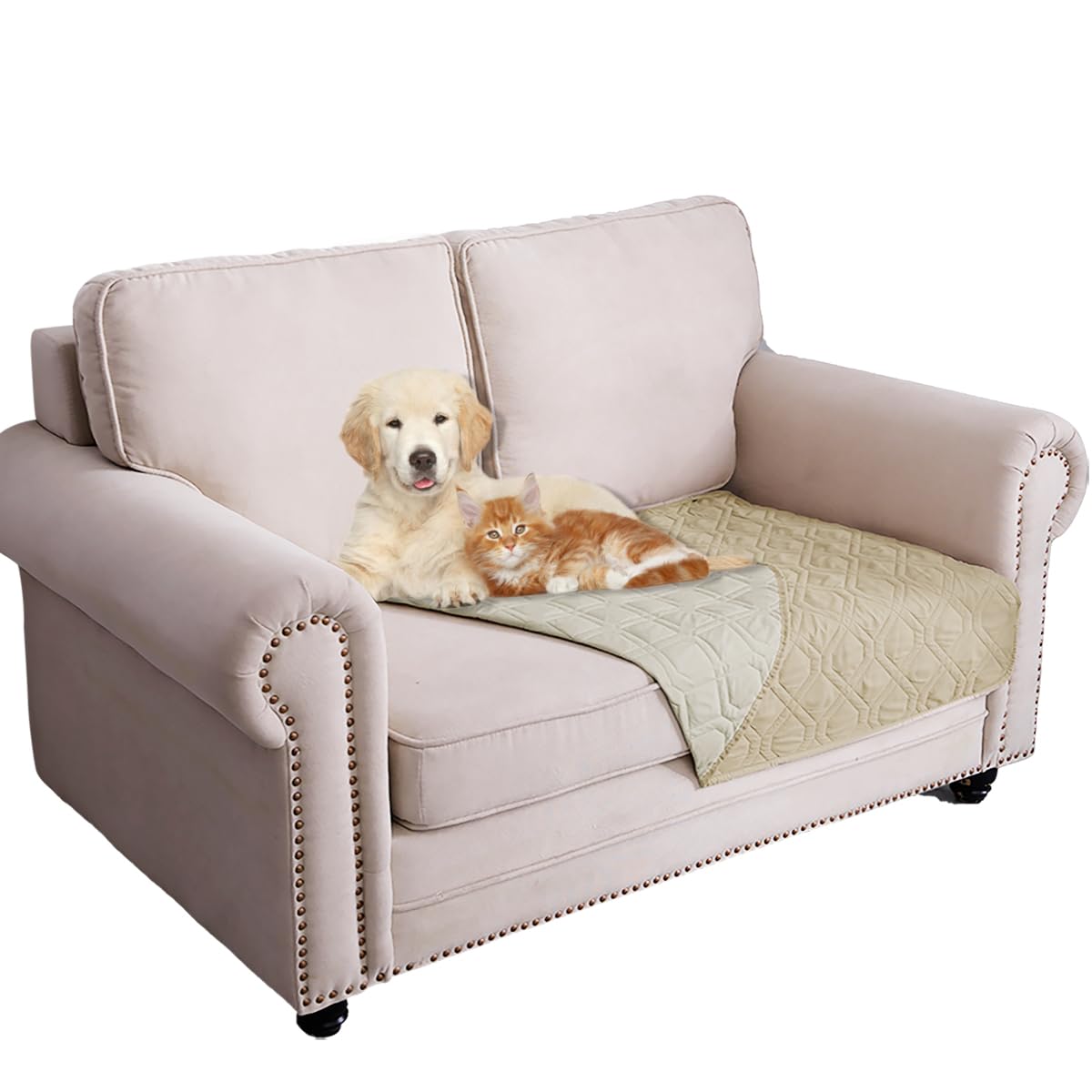 Ameritex Waterproof Dog Bed Blankets Cover for Bed Couch Sofa Reversible