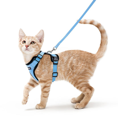 rabbitgoo Cat Harness and Leash Set, Escape Proof Vest, Emerald