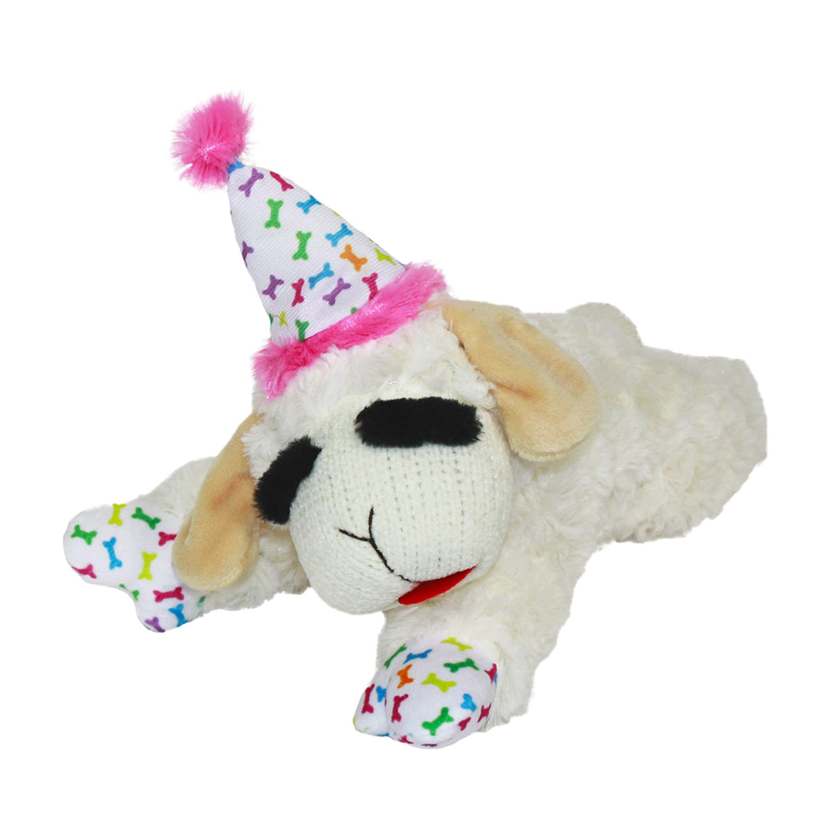 Multipet Lamb Chop Dog Plush Toy - Squeaky Toy for All Dogs - Extra Soft Plush - Stuffed Animal for Cuddling & Playing - Jumbo (24", Cream)