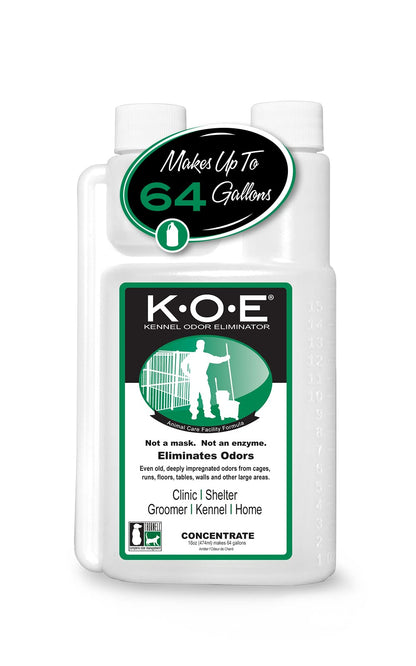 Odorcide K.O.E Kennel Odor Eliminator Concentrate, Fresh Scent, 16 oz - Non-Enzymatic Formula for Cages, Runs, Home and Kennel Use