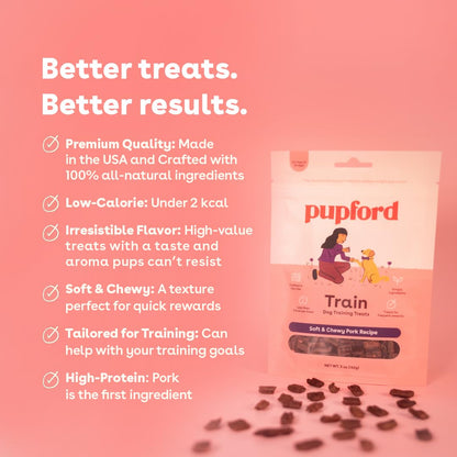 Pupford Soft & Chewy Training Treats for Dogs & Puppies (Chicken, 10 oz, 2 Pack)