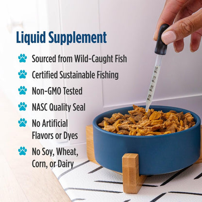 Nordic Naturals Omega-3 Pet, 1380mg Fish Oil for Dogs w/EPA DHA - 16oz