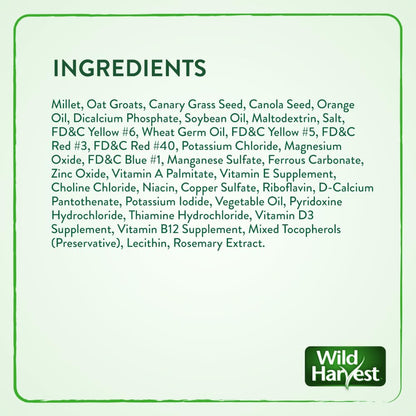 Wild Harvest Daily Blend Bird Food For Parakeet, Canary & Finch,10 lbs