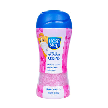 Fresh Step Cat Litter Crystals Deodorizer, Fresh Scent, 15 Oz