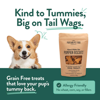 Portland Pet Food Dog Treats Variety, Healthy, Grain-Free Biscuits, 3 Pack