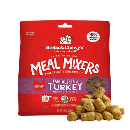 Stella & Chewy's Freeze-Dried Raw Chicken Meal Mixers- Dog Food Topper & Mixer - Made with 95% Cage-Free Chicken, Organs & Bone - Perfect for Picky Eaters - Grain-Free, 2.19 Pound (Pack of 4)