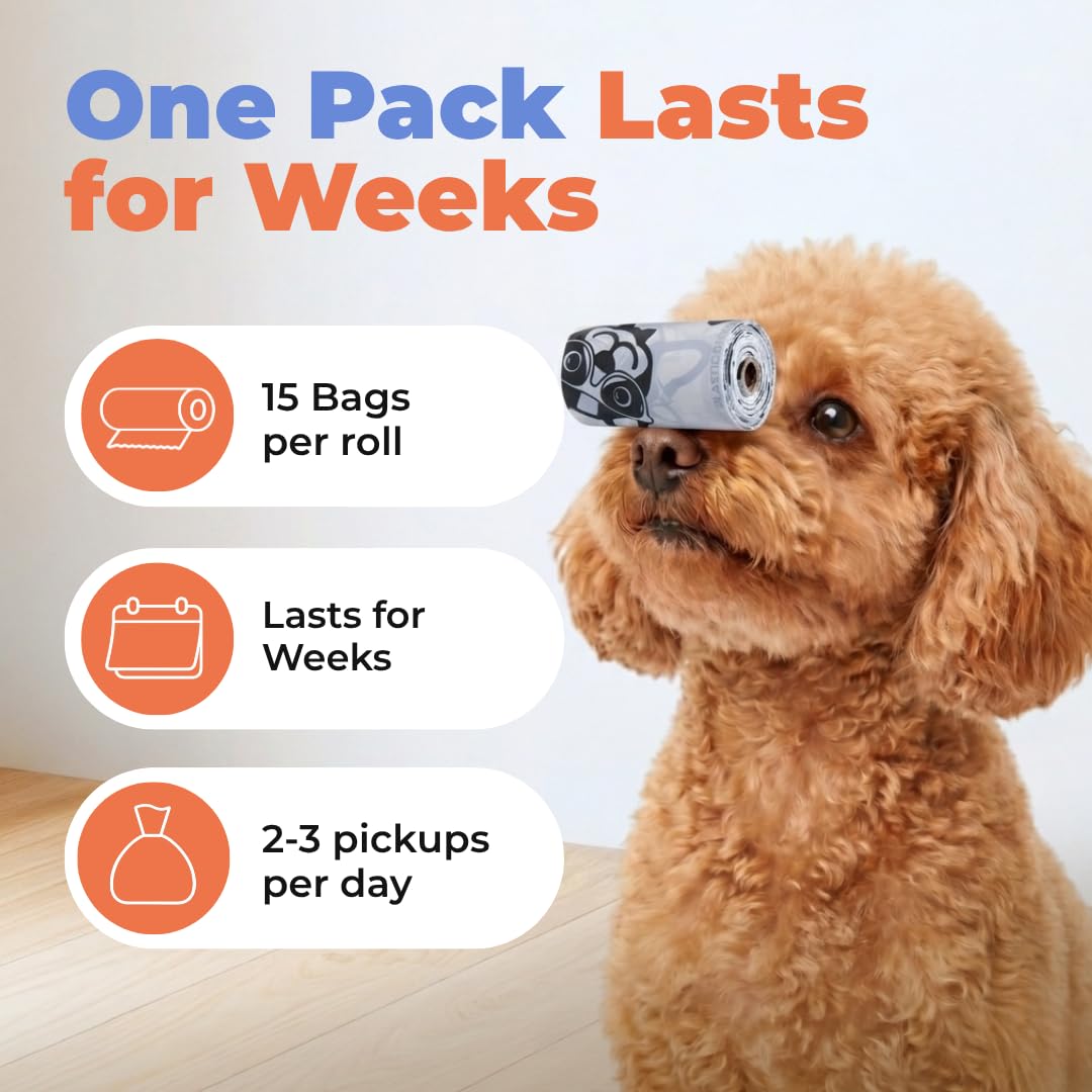 Best Pet Supplies GRS Poop Bags for Dogs - 600 Count, Green, Unscented