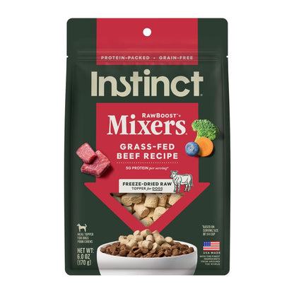 Instinct Freeze Dried Mixers, Dog Food Toppers, Gut Health, 5.5 oz. Bag