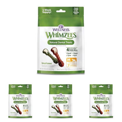 Wellness WHIMZEES Freshzees Natural Dog Dental Treat, Soft Chews, Freshens Breath, Extra-Small Size, 14.81 oz Bag, 56 Count