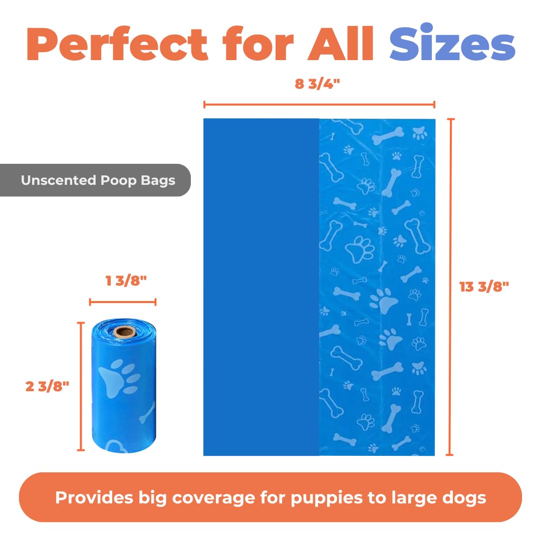Best Pet Supplies GRS Poop Bags for Dogs - 600 Count, Green, Unscented