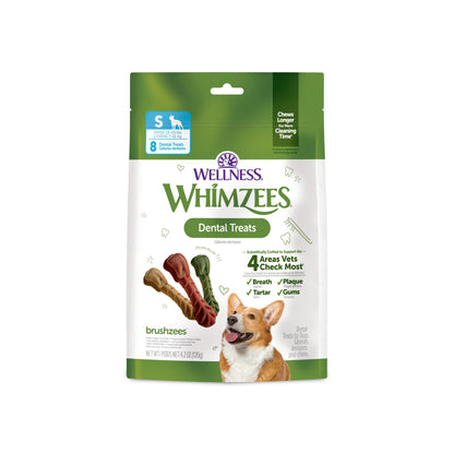 Wellness WHIMZEES Freshzees Natural Dog Dental Treat, Soft Chews, Freshens Breath, Medium Size, 14.81 oz Bag, 14 Count