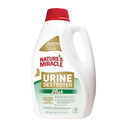 Nature's Miracle Cat Urine Destroyer Plus, Enzymatic Cleaner, 32 oz