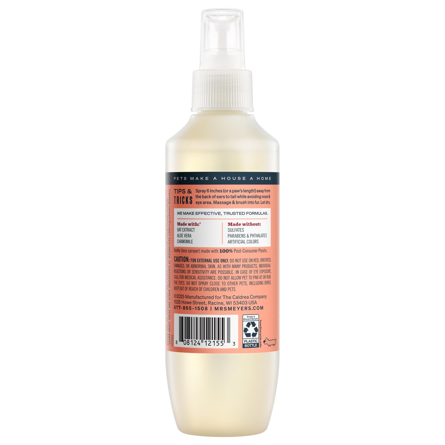 MRS. MEYER'S Clean Day Dog Deodorizing Spray, Sweet Chamomile Scent, 8oz