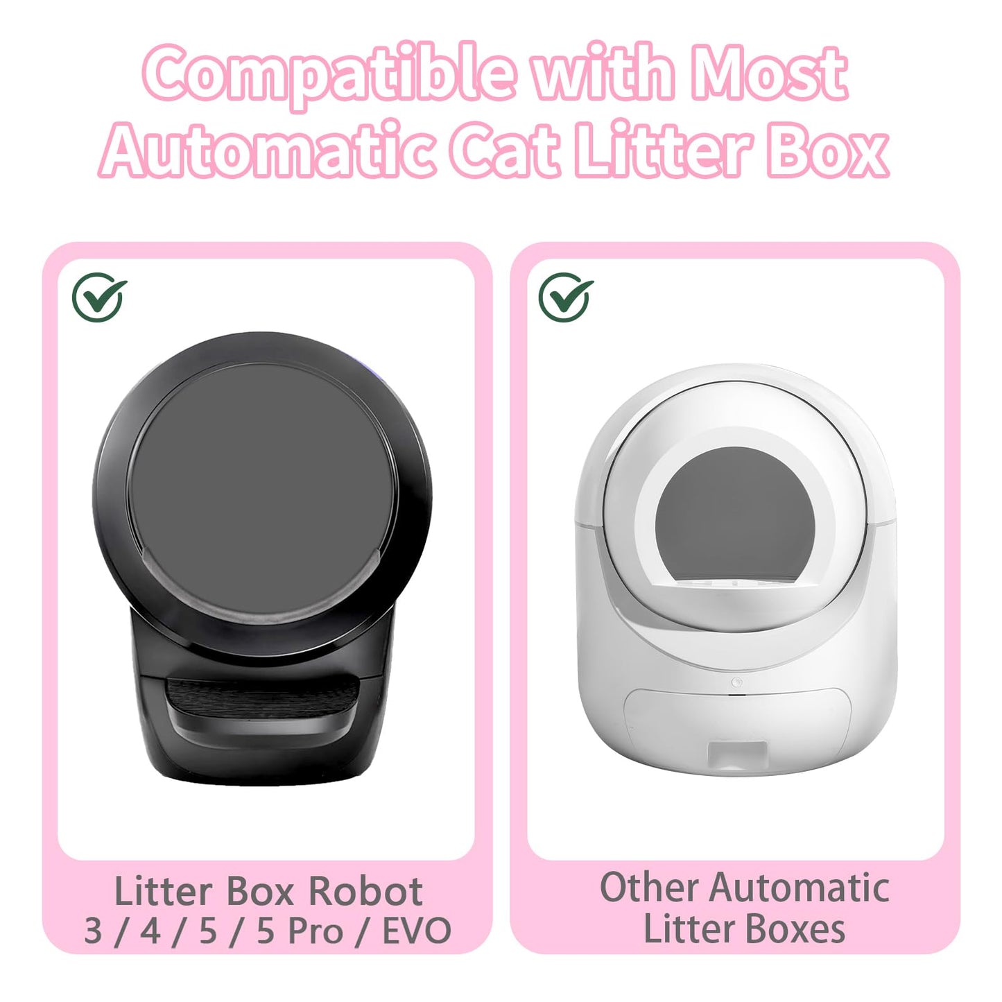 ANWA 40 Count Automatic Litter Box Bags, Litter Box Robot 4/5 Waste Bags